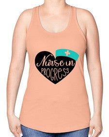 Nurse In Progress Style Style 1162# - nurse -Racerback Tank