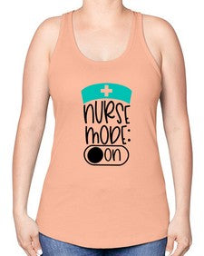Nurse Mode On Style Style 1182# - nurse -Racerback Tank