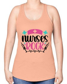 Nurses Rock Style Style 1254# - nurse -Racerback Tank