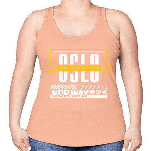 Oslo 1553# - cities -Racerback Tank