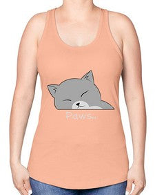 Paws - cats -Racerback Tank