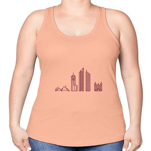 Perth 1596# - cities -Racerback Tank