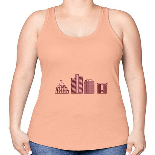 Phoenix 1613# - cities -Racerback Tank