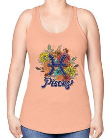 Pisces 129# - pisces -Racerback Tank
