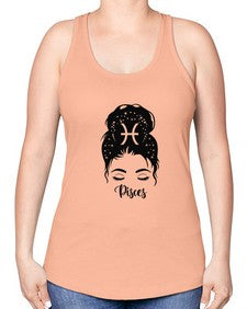 Pisces Woman - pisces -Racerback Tank