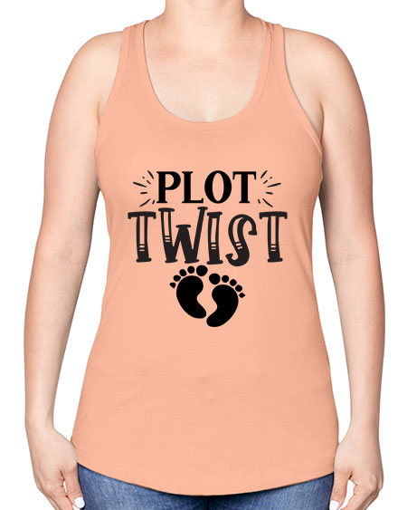 Plot Twist 438# - kids -Racerback Tank