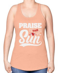 Praise the sun 40# - video games -Racerback Tank