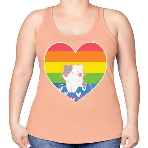 Pride Cat LGBT Kawaii Cats Anime 276# - anime -Racerback Tank