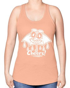 Rainy cheers 205# - cartoon general -Racerback Tank