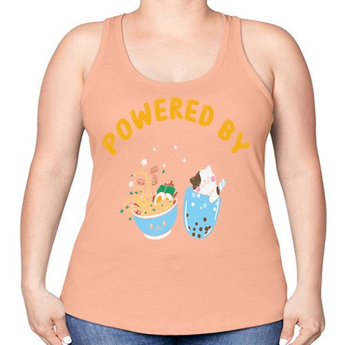 Ramen Bubble Tea Japanese Noodles Anime 278# - anime -Racerback Tank