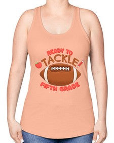 Ready to tackle fifth Grade 741# - fifth grade -Racerback Tank