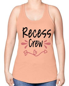 Recess Crew 748# - graduation -Racerback Tank