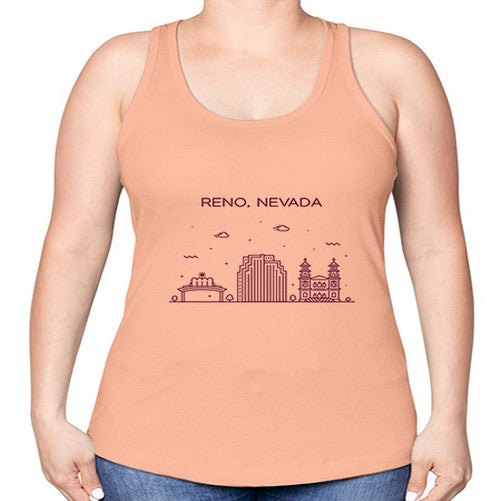 Reno 1712# - cities -Racerback Tank