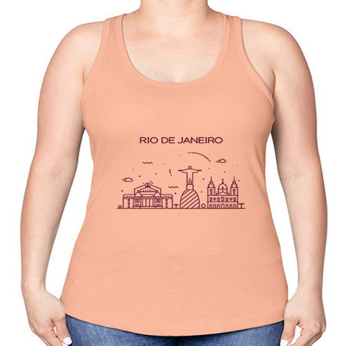RioDeJaneiro 1735# - cities -Racerback Tank