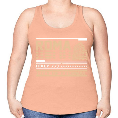 Roma 1745# - cities -Racerback Tank