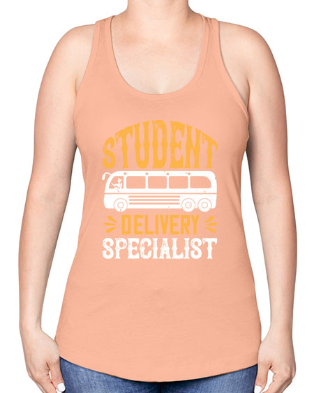 STUDENT DELIVERY SPECIALIST Style 1427# - Bus Driver -Racerback Tank