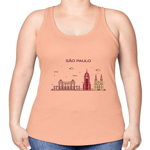 SaoPaulo 1802# - cities -Racerback Tank