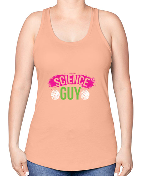 Science Guy 113# - general science -Racerback Tank