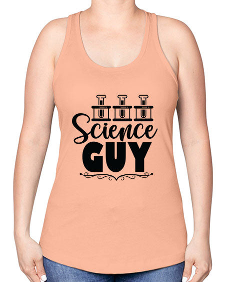 Science Guy 118# - general science -Racerback Tank