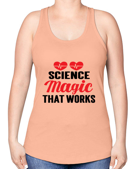 Science Magic that works 75# - general science -Racerback Tank