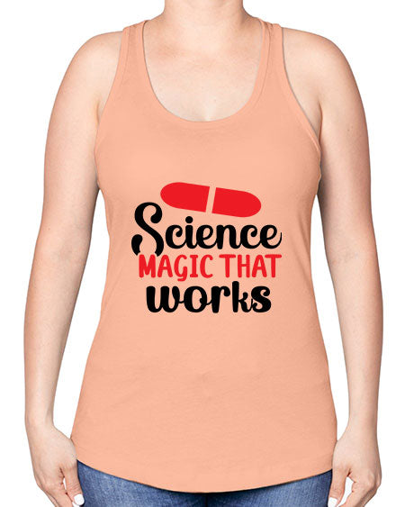 Science Magic that works 76# - general science -Racerback Tank
