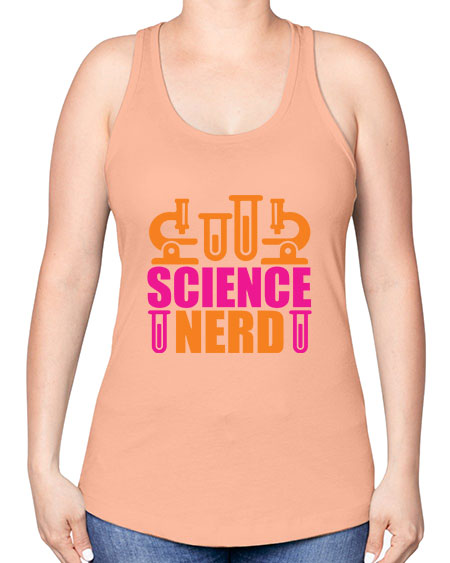 Science Nerd 59# - general science -Racerback Tank
