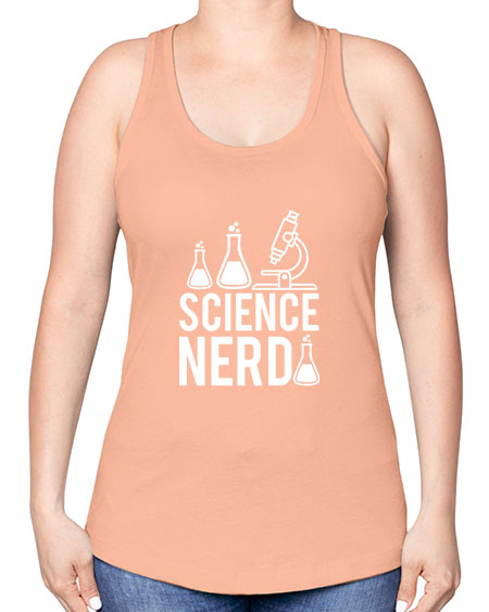 Science Nerd 61# - general science -Racerback Tank