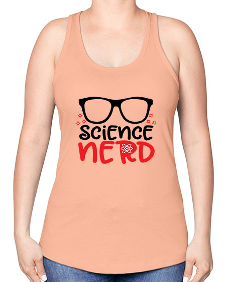 Science nerd 57# - general science -Racerback Tank