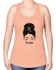 Scorpio Woman - scorpio -Racerback Tank