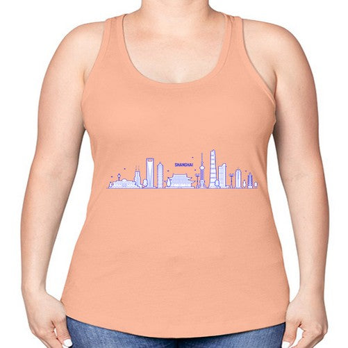 Shanghai 1828# - cities -Racerback Tank