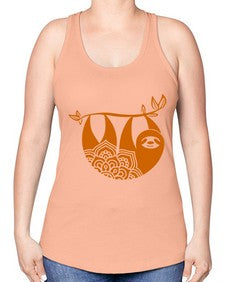 SlothMandala 1076# - mandala -Racerback Tank