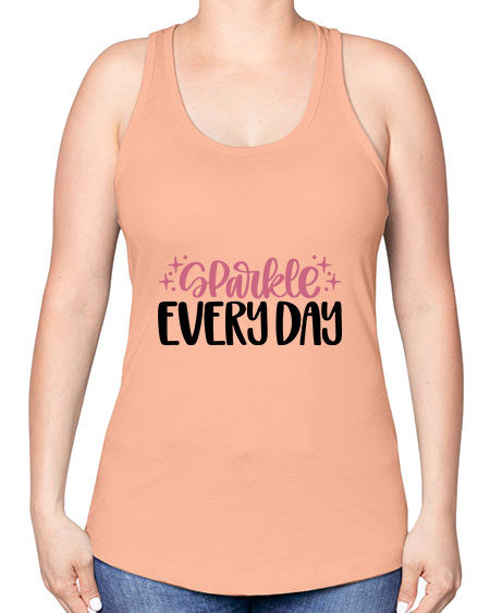 Sparkle Every Day Style 21# - beauty - fashion -Racerback Tank