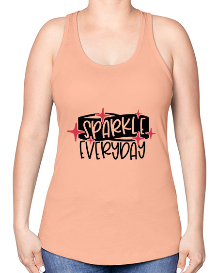 Sparkle Everyday Style 20# - beauty - fashion -Racerback Tank