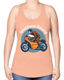 Speedway racing 64# - motorcycle -Racerback Tank