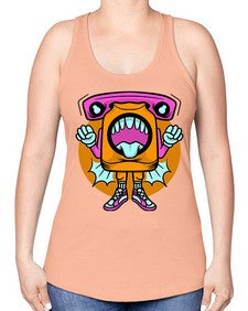 Spooky voices 232# - cartoon general -Racerback Tank