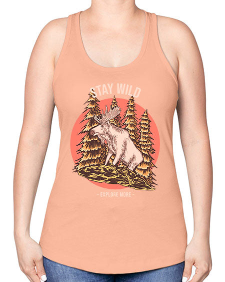 Stay Wild 16# - nature -Racerback Tank