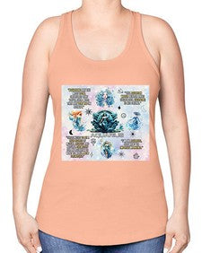 Straight Aquarius 468# - aquarius -Racerback Tank