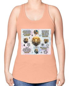 Straight Leo 473# - leo -Racerback Tank