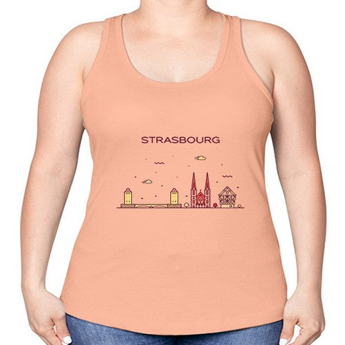 Strasbourg 1898# - cities -Racerback Tank