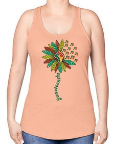 Sunflower Fist Juneteenth Black History 24# - black juneteenth -Racerback Tank