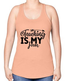 Teaching Is My Jam 1481# - teacher -Racerback Tank