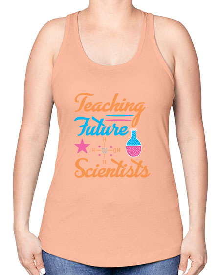 TeachingfuturescientistsScience tshirt design Sciencetshirtdesign 23# - general science -Racerback Tank