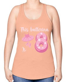Th birthday ballet dancer ballerina 46# - ballet -Racerback Tank