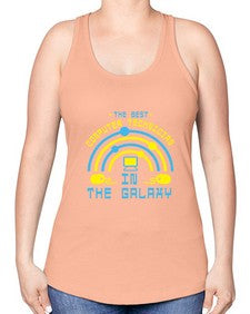 The best computer technician in the galaxy 13# - computer -Racerback Tank