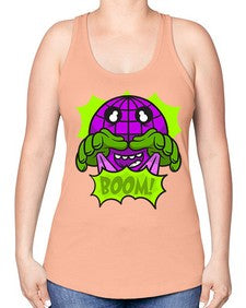 The boomdays 249# - cartoon general -Racerback Tank