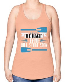 The hunger game will start 40# - boats -Racerback Tank