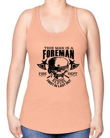 This man is 1166# - skull and bones -Racerback Tank