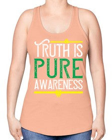 Truth is pure awareness Style 10# - Self awareness -Racerback Tank