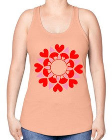 ValentineMandalaOPT 1194# - mandala -Racerback Tank