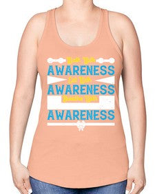 Walk with awareness Eat with awareness Breathe with awareness Style 9# - Self awareness -Racerback Tank